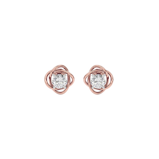 Regal Resplendence Diamond Earrings 18 KT / Rose Gold