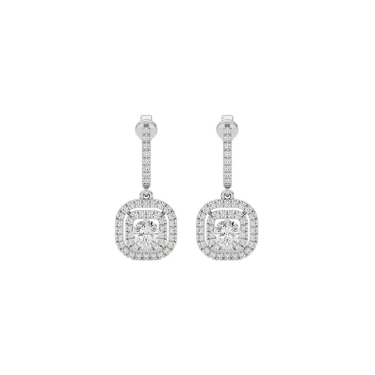 Opulent Oasis Graceful Earrings 18 KT / White Gold