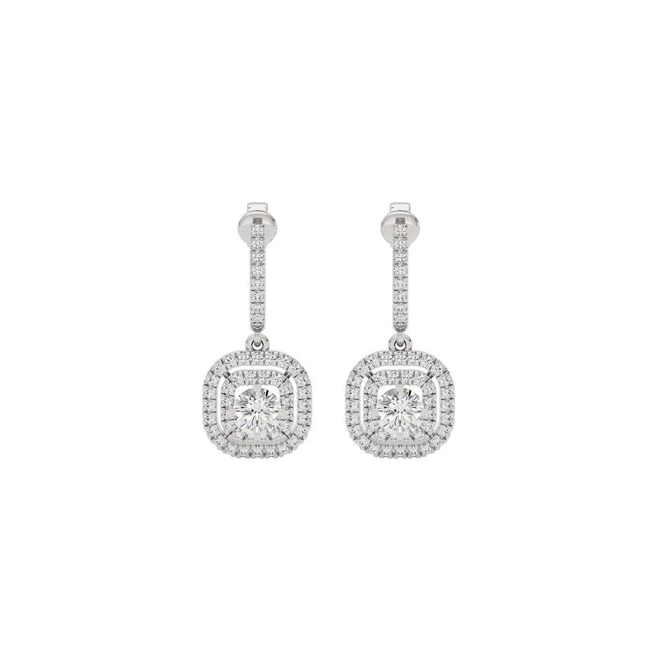 Opulent Oasis Graceful Earrings 18 KT / White Gold