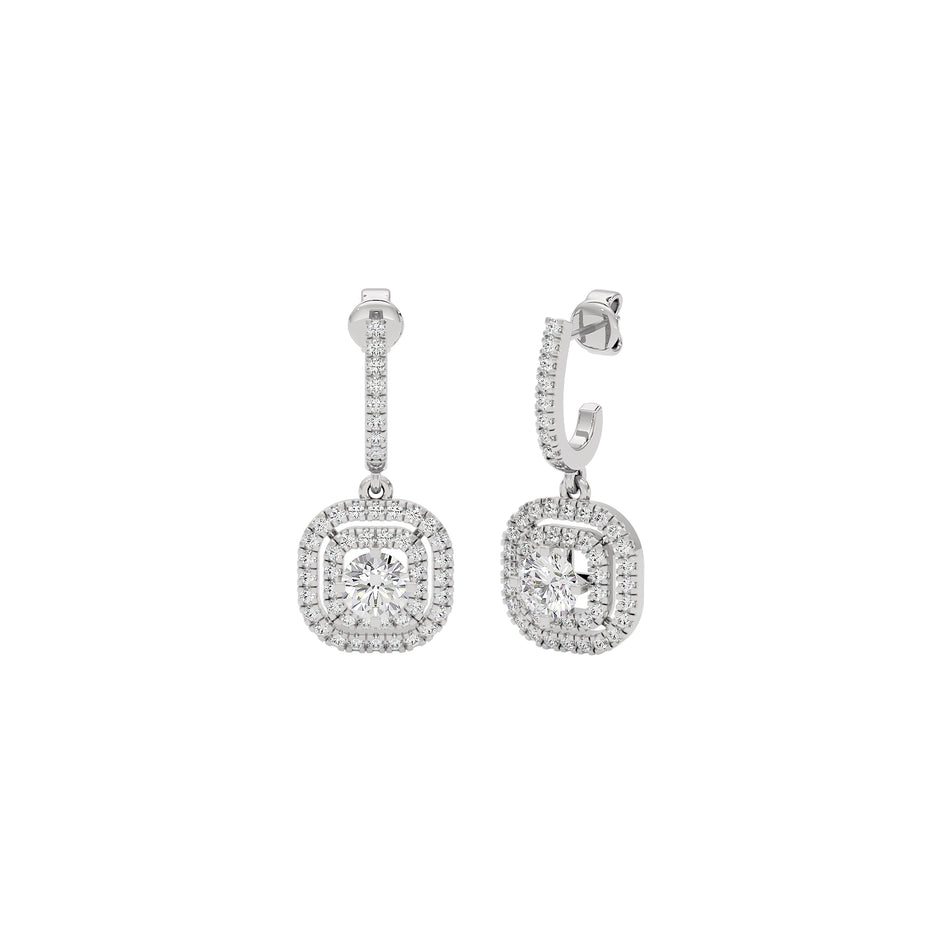 Opulent Oasis Graceful Earrings 18 KT / White Gold