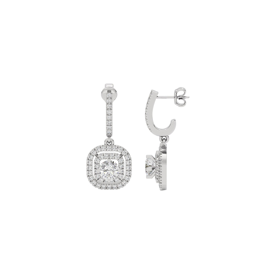 Opulent Oasis Graceful Earrings 18 KT / White Gold
