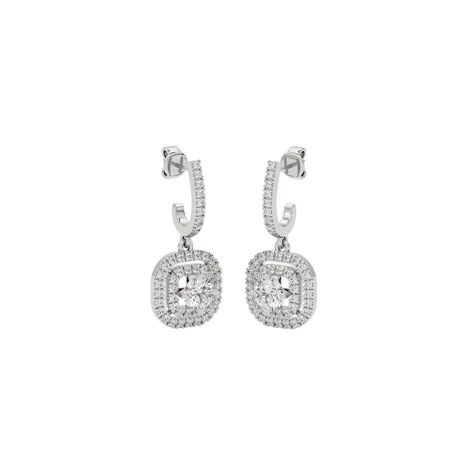 Opulent Oasis Graceful Earrings 18 KT / White Gold