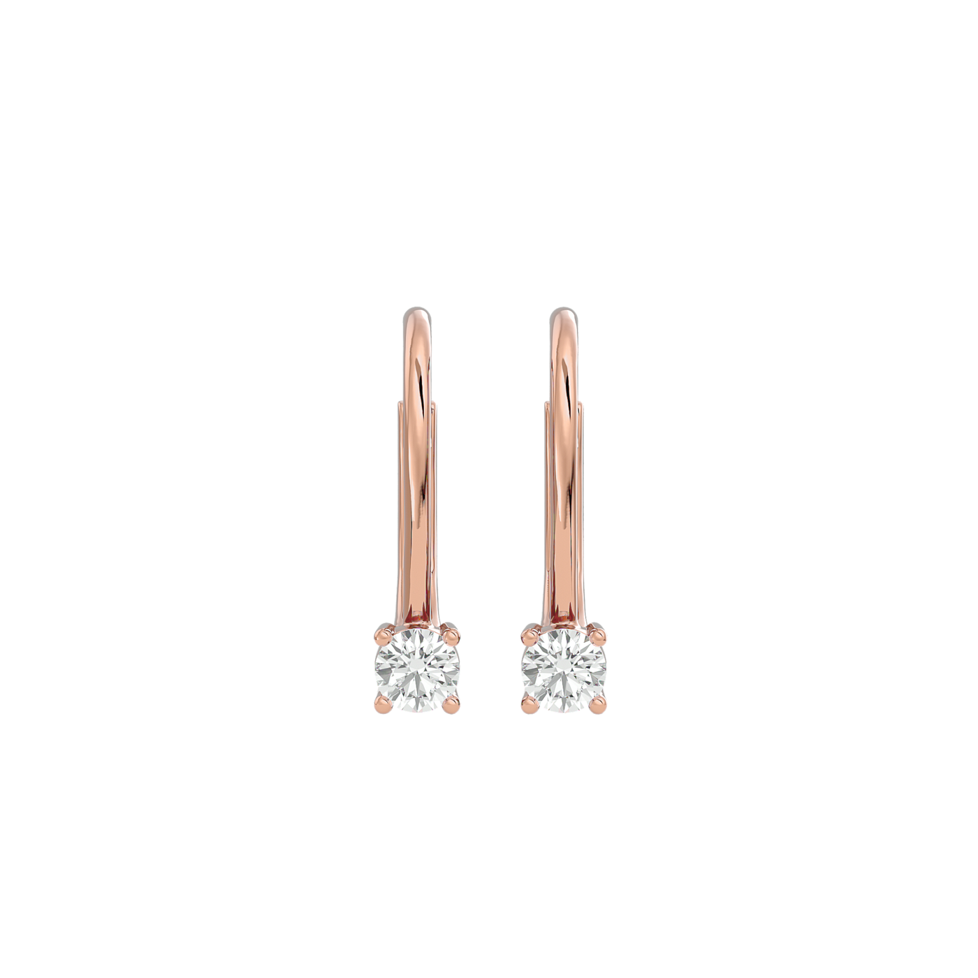 Sparkling Dewdrop Diamond Earrings