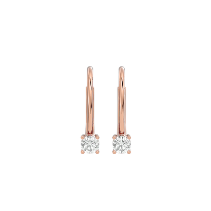 Sparkling Dewdrop Diamond Earrings