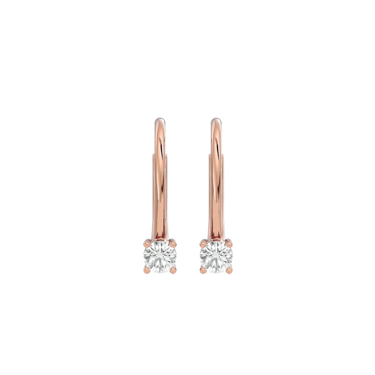 Sparkling Dewdrop Diamond Earrings