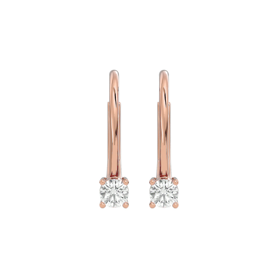 Sparkling Dewdrop Diamond Earrings