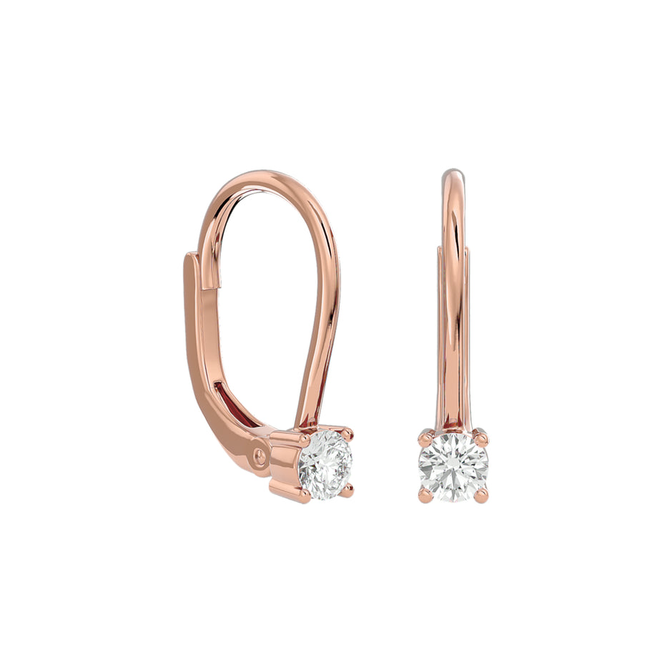 Sparkling Dewdrop Diamond Earrings