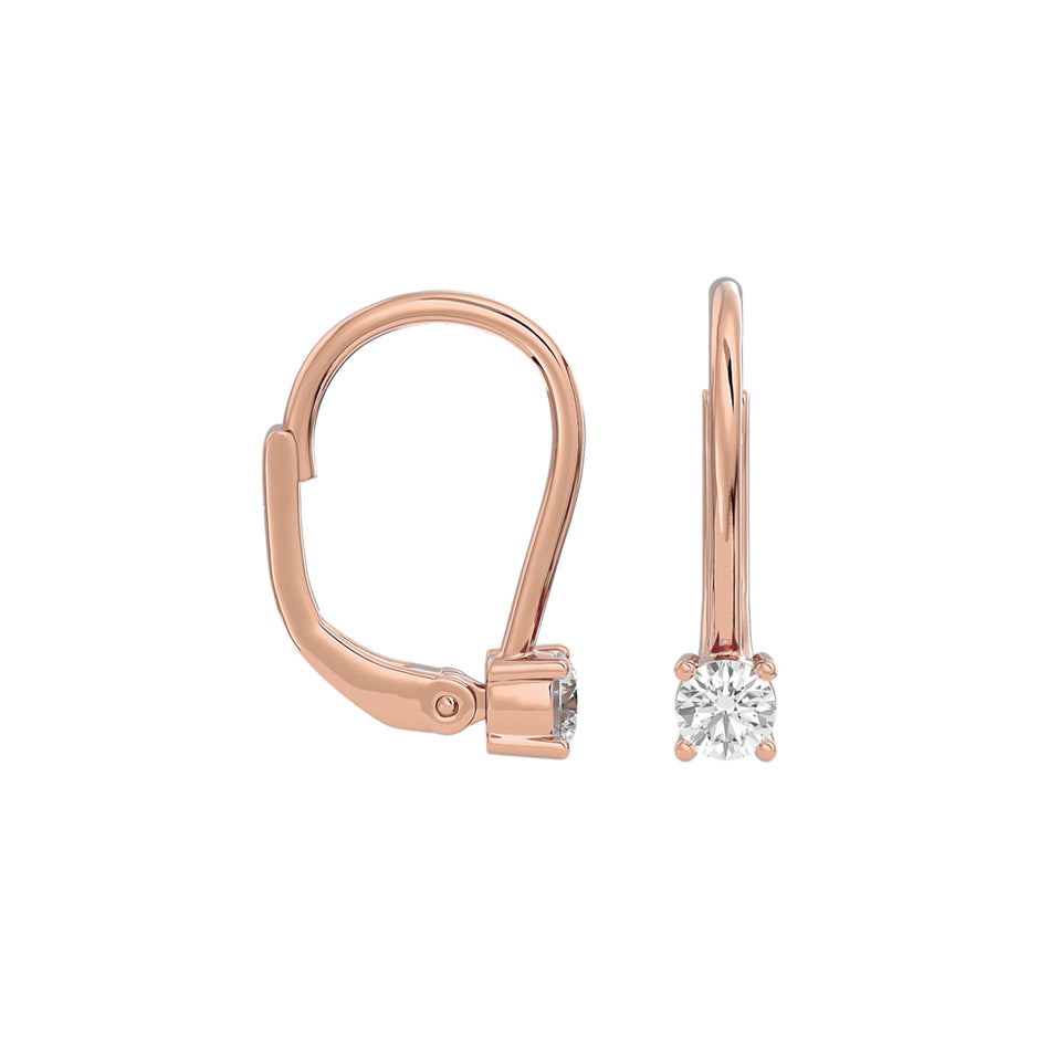 Sparkling Dewdrop Diamond Earrings