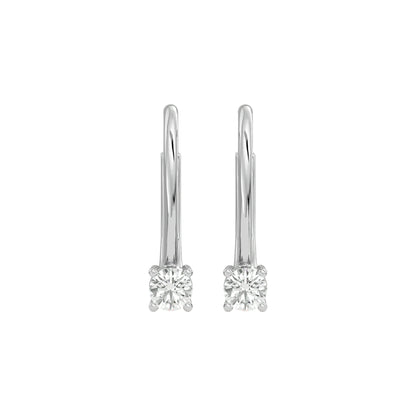 Sparkling Dewdrop Diamond Earrings