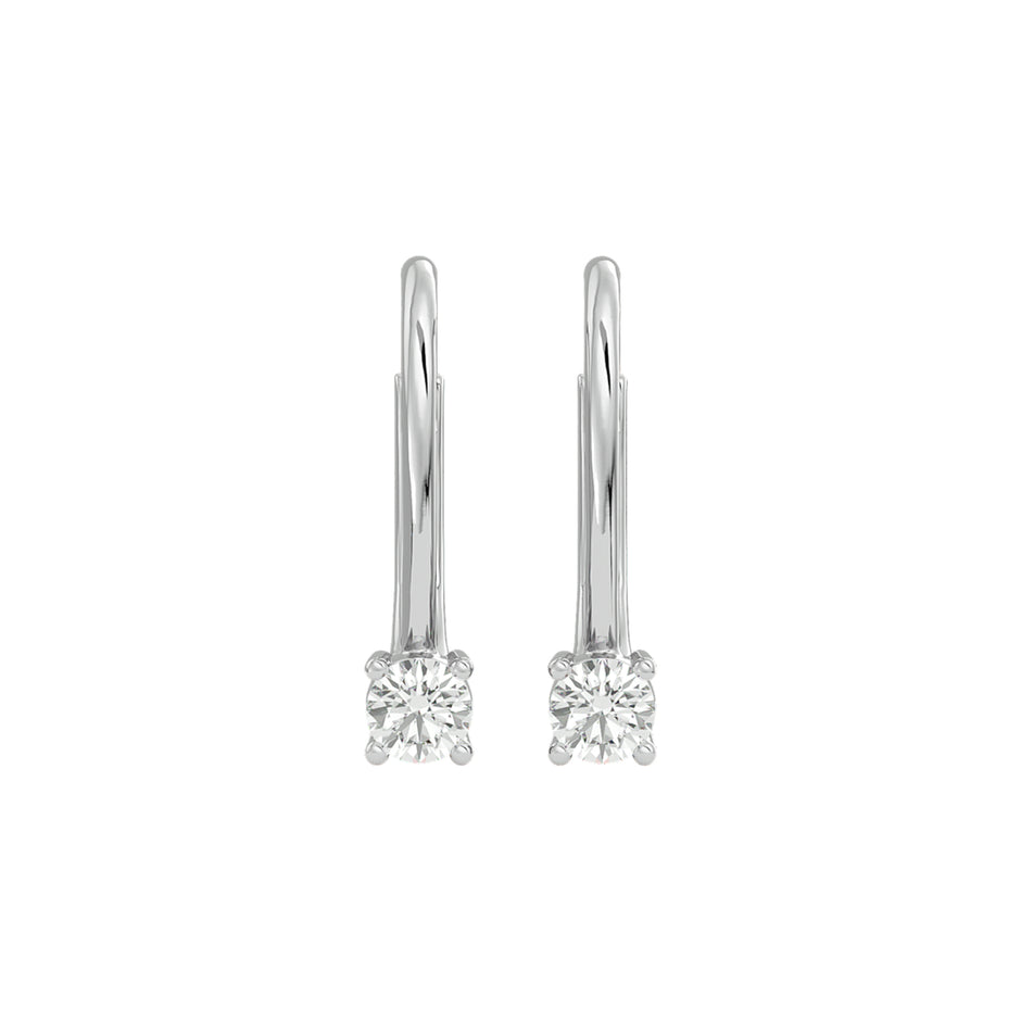 Sparkling Dewdrop Diamond Earrings