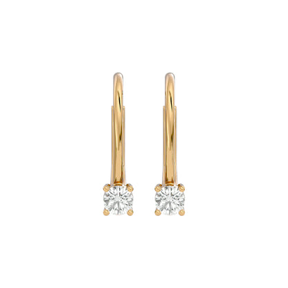 Sparkling Dewdrop Diamond Earrings