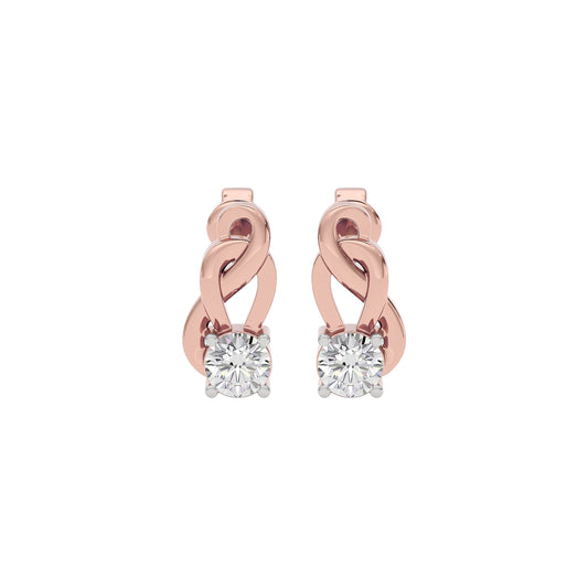 Eterna Eclat Diamond Earrings 18 KT / Rose Gold