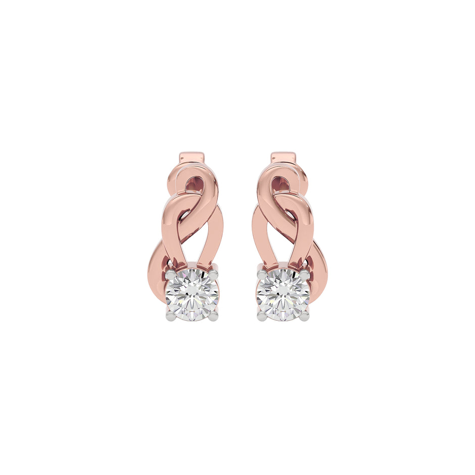 Eterna Eclat Diamond Earrings 18 KT / Rose Gold