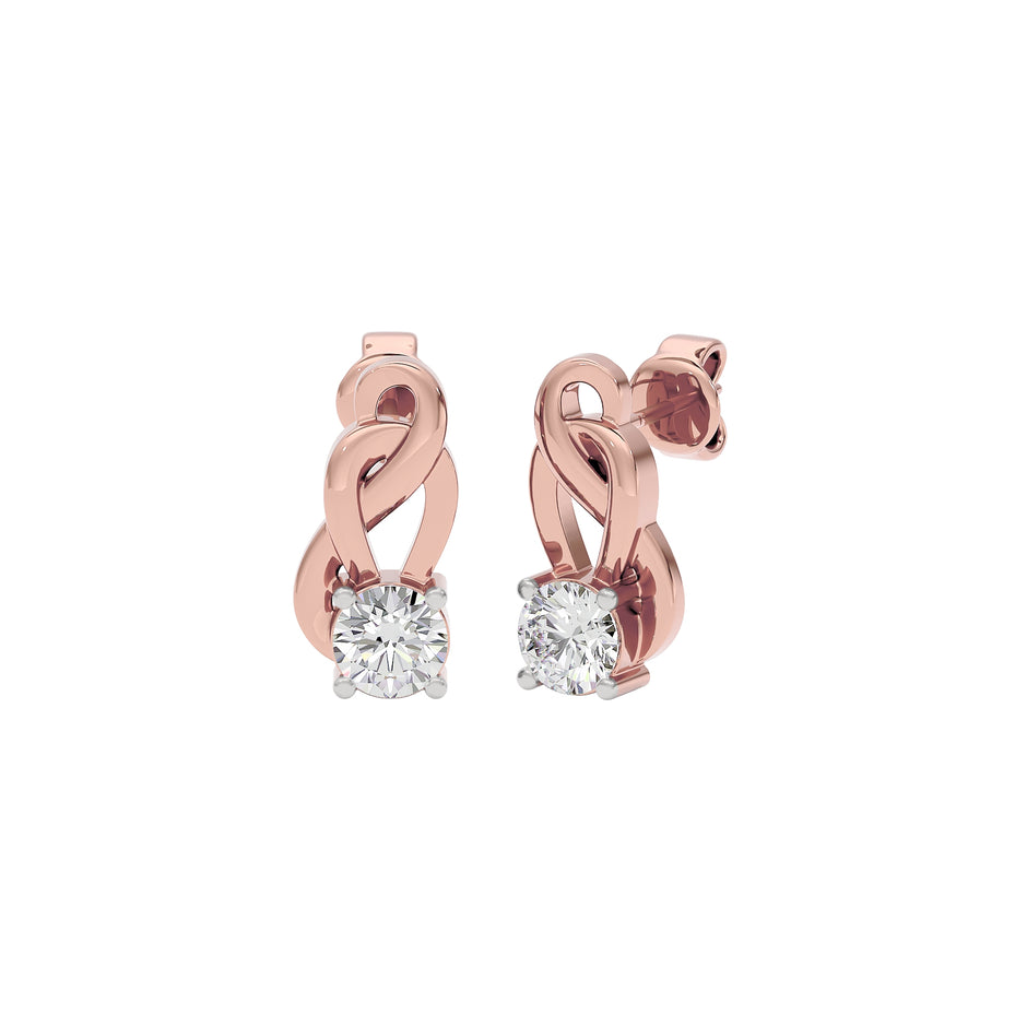 Eterna Eclat Diamond Earrings 18 KT / Rose Gold