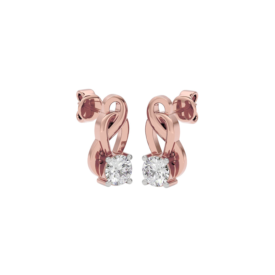 Eterna Eclat Diamond Earrings 18 KT / Rose Gold