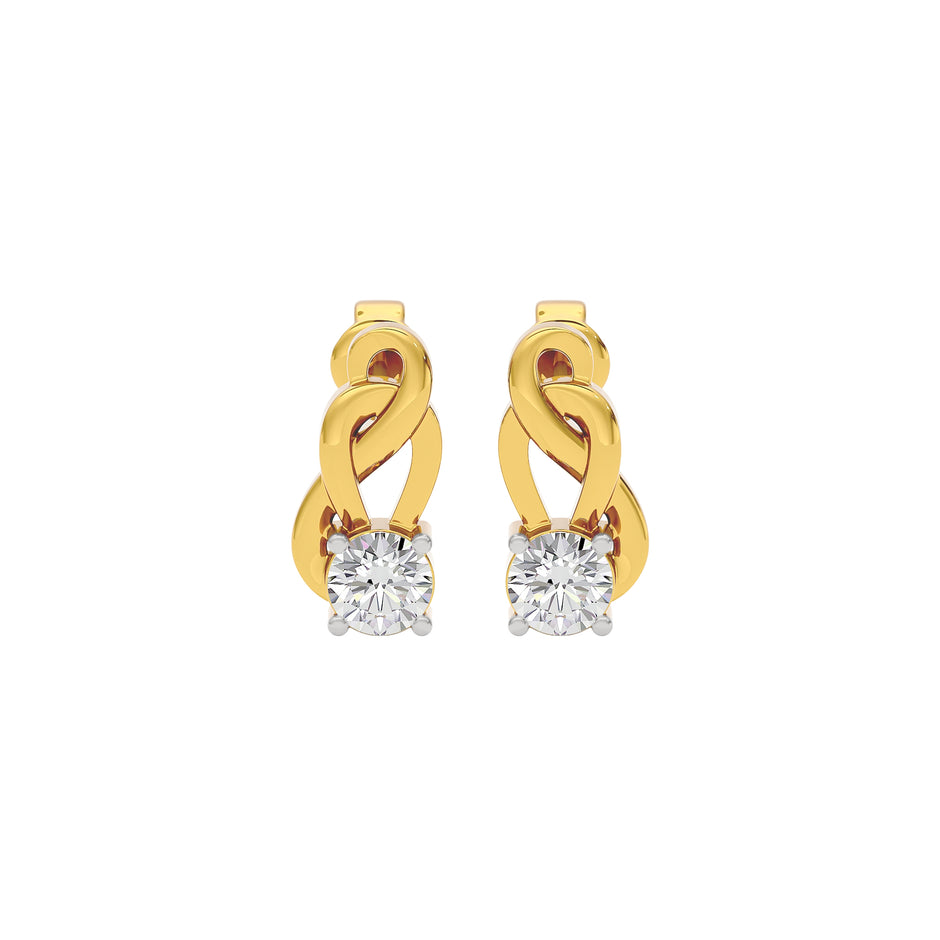 Eterna Eclat Diamond Earrings 18 KT / Yellow Gold