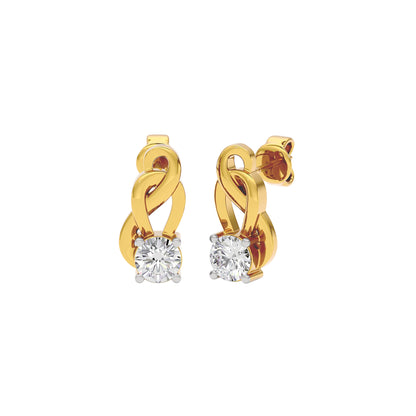 Eterna Eclat Diamond Earrings 18 KT / Yellow Gold