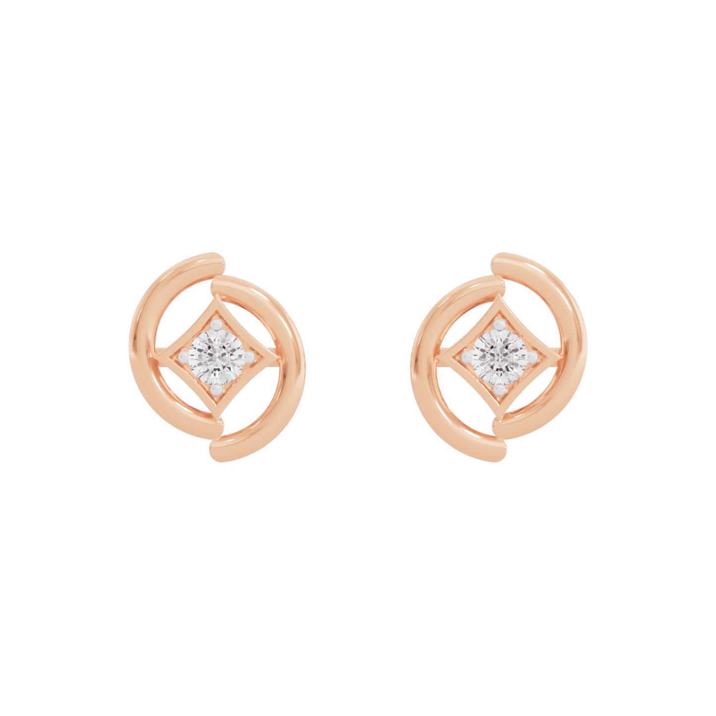 Connecting Diamond Earrings