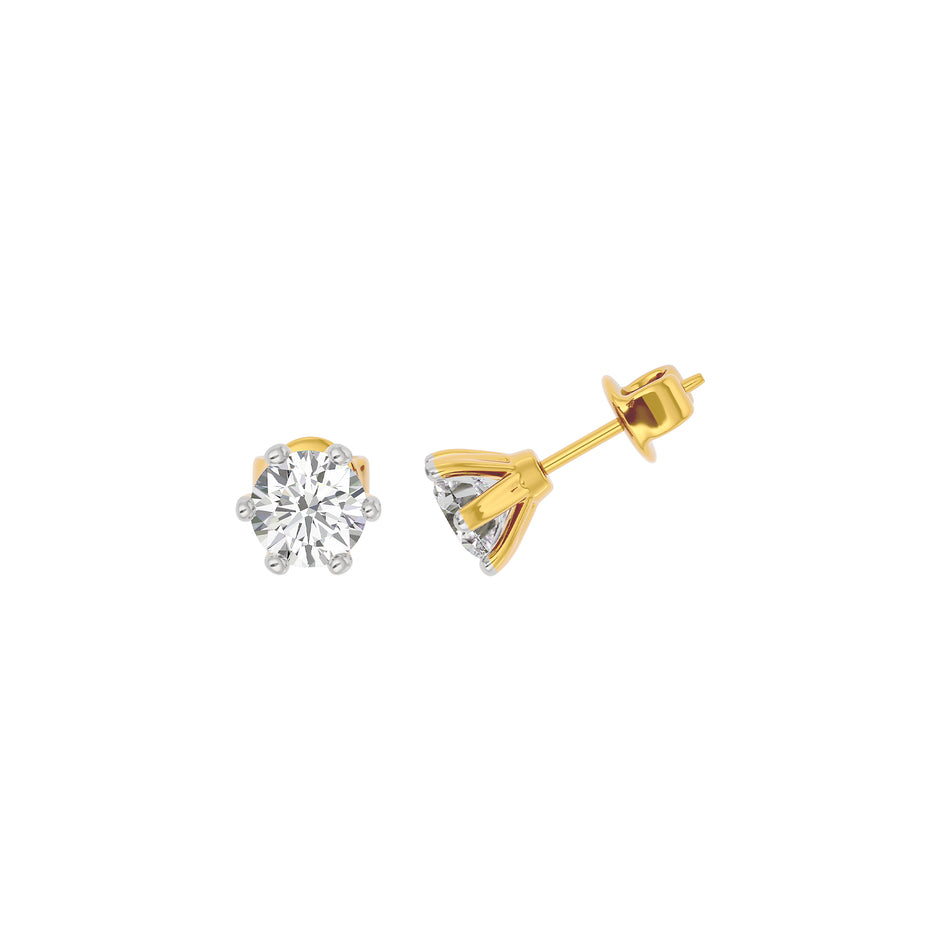 Celestial Mist Diamond Earring 18 KT / Yellow Gold