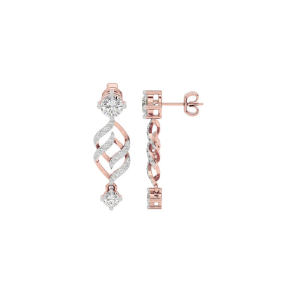 Luxe Luminance Diamond Earrings 18 KT / Rose Gold