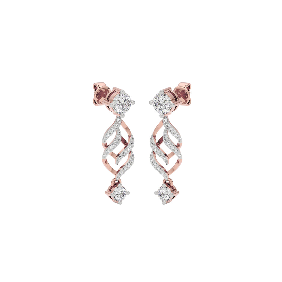 Luxe Luminance Diamond Earrings 18 KT / Rose Gold