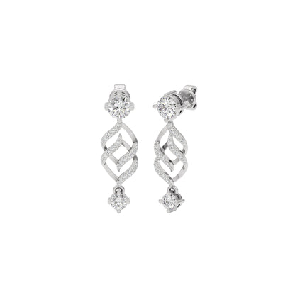 Luxe Luminance Diamond Earrings 18 KT / White Gold