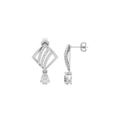 Adorable Diamond Earrings 18 KT / White Gold