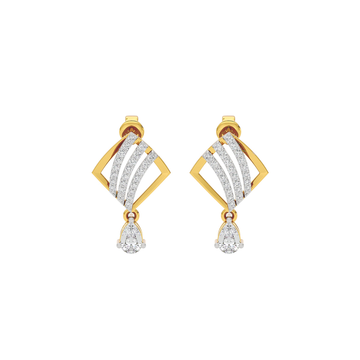 Adorable Diamond Earrings 18 KT / Yellow Gold