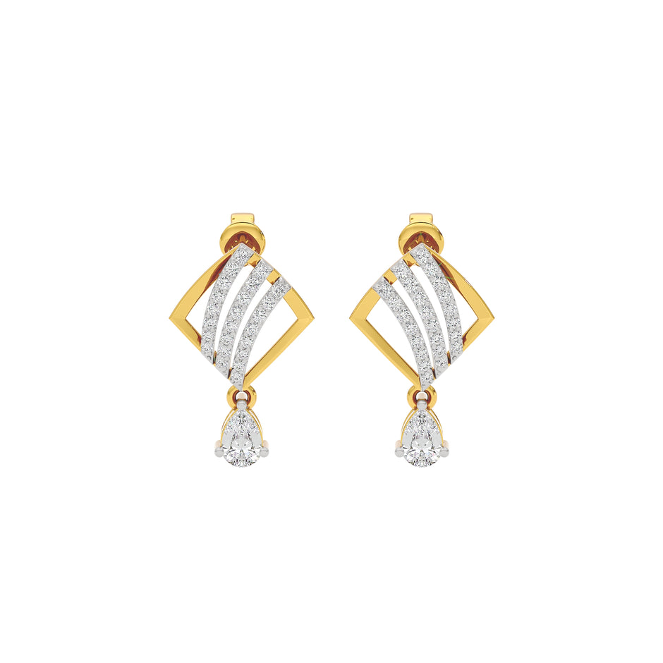 Adorable Diamond Earrings 18 KT / Yellow Gold