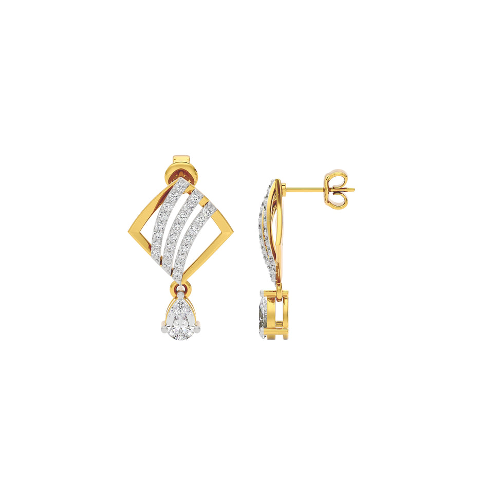 Adorable Diamond Earrings 18 KT / Yellow Gold
