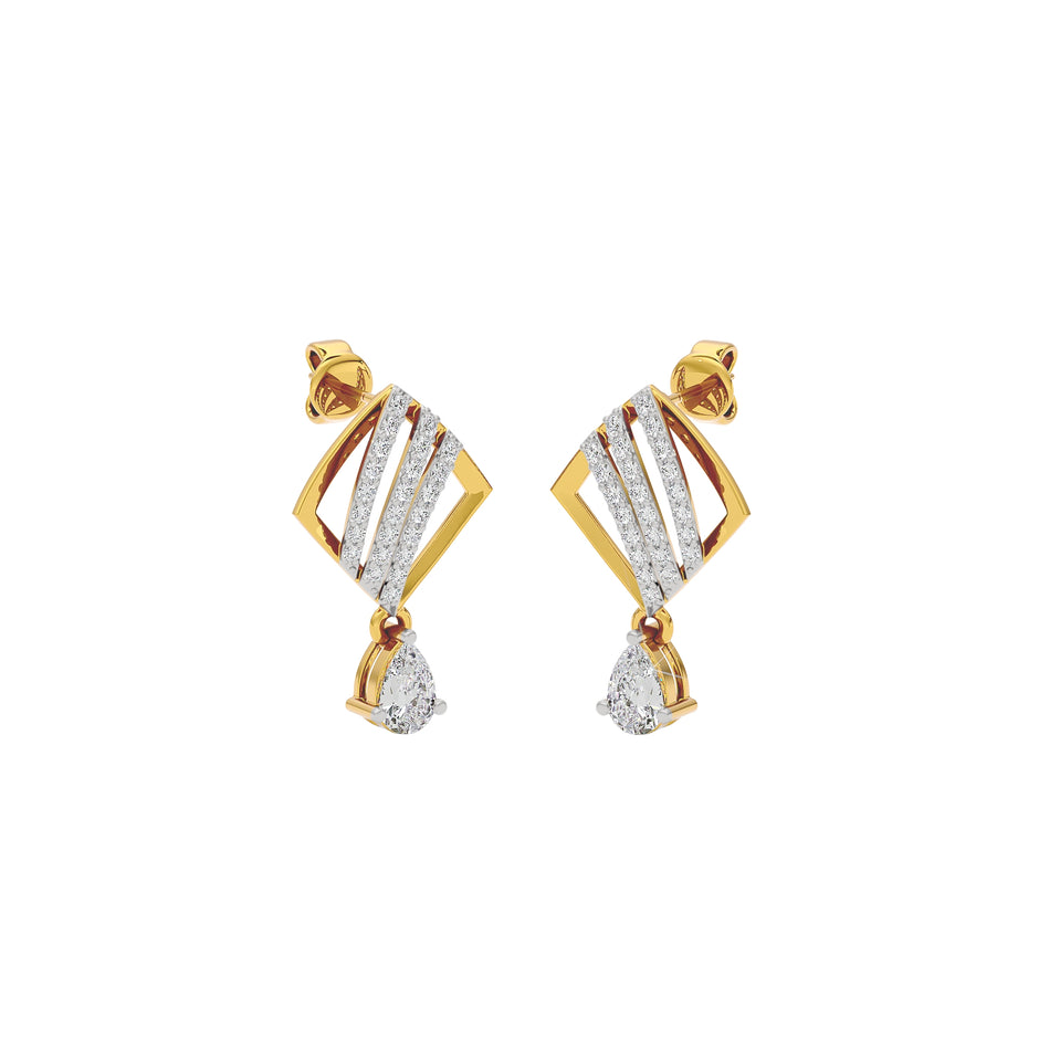 Adorable Diamond Earrings 18 KT / Yellow Gold