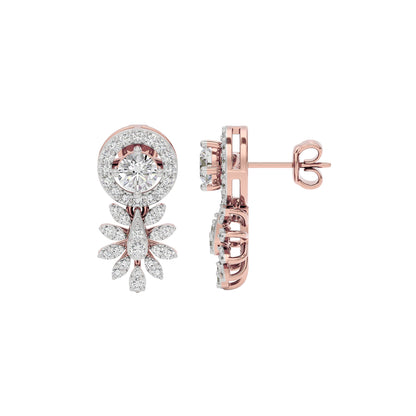 Diamond Dalliance Earrings 18 KT / Rose Gold