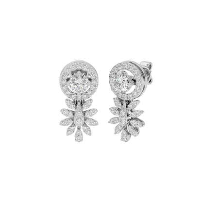 Diamond Dalliance Earrings 18 KT / White Gold
