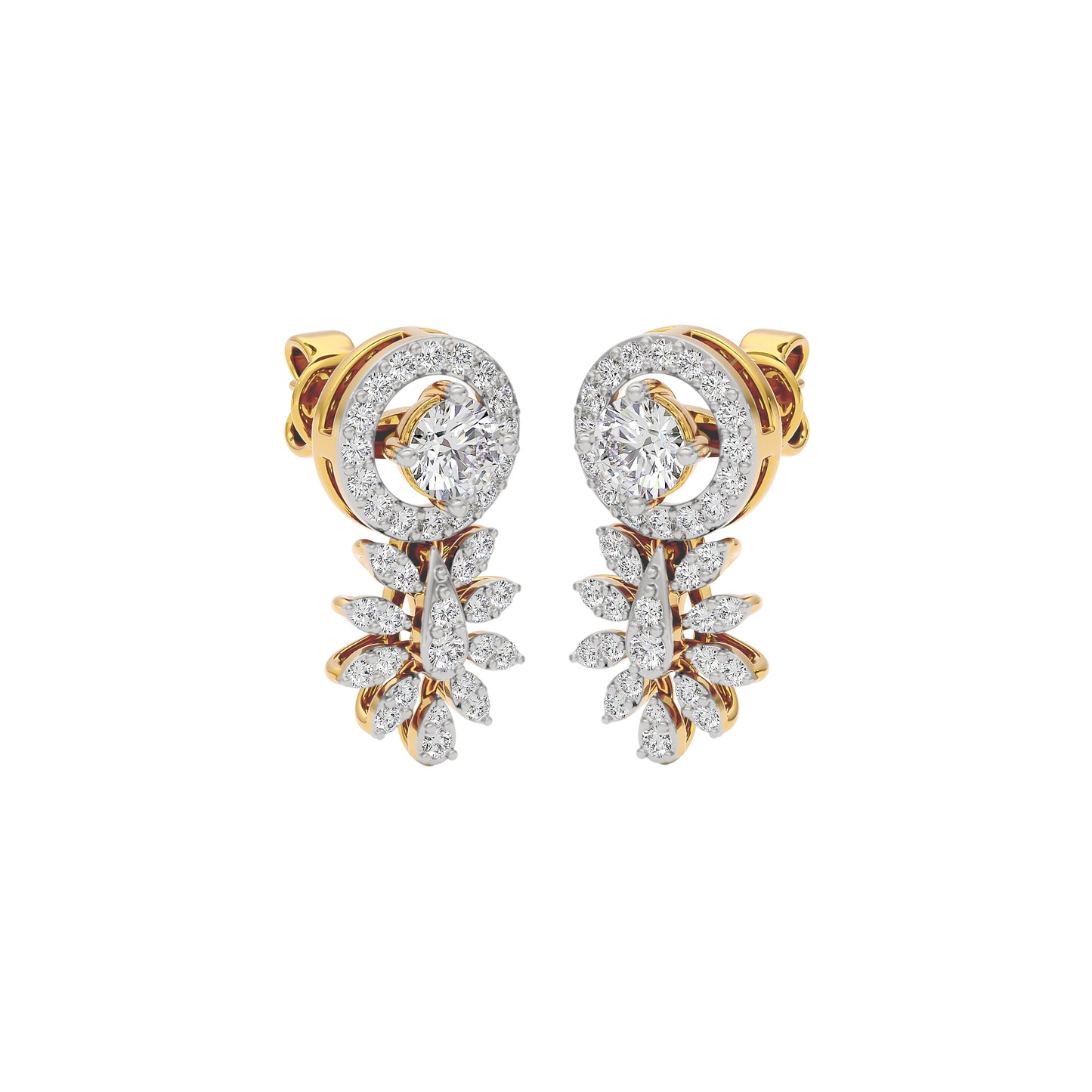 Diamond Dalliance Earrings 18 KT / Yellow Gold