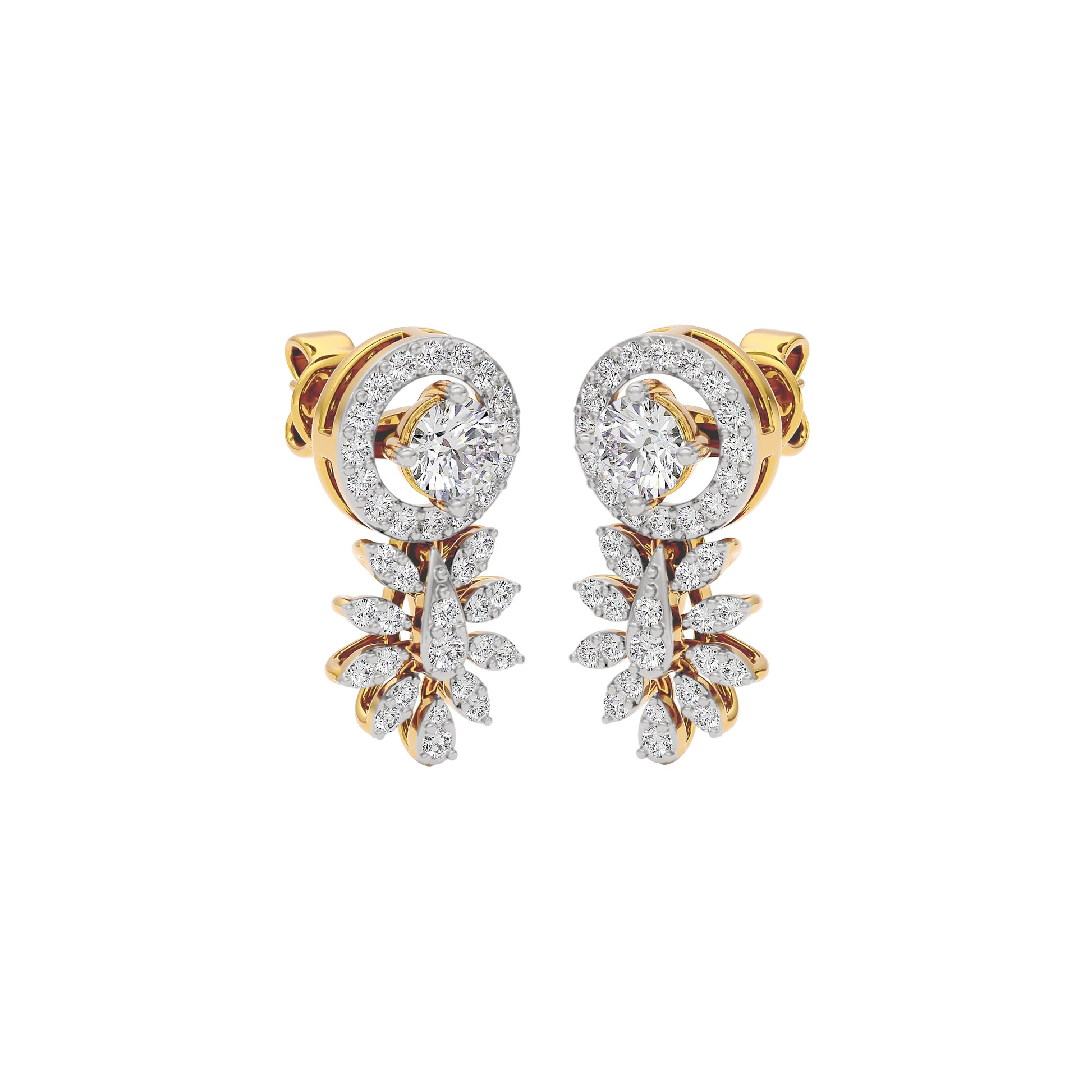 Diamond Dalliance Earrings 18 KT / Yellow Gold