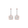 Opulent Dazzle Diamond Earrings 18 KT / Rose Gold