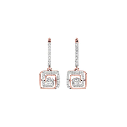 Opulent Dazzle Diamond Earrings 18 KT / Rose Gold