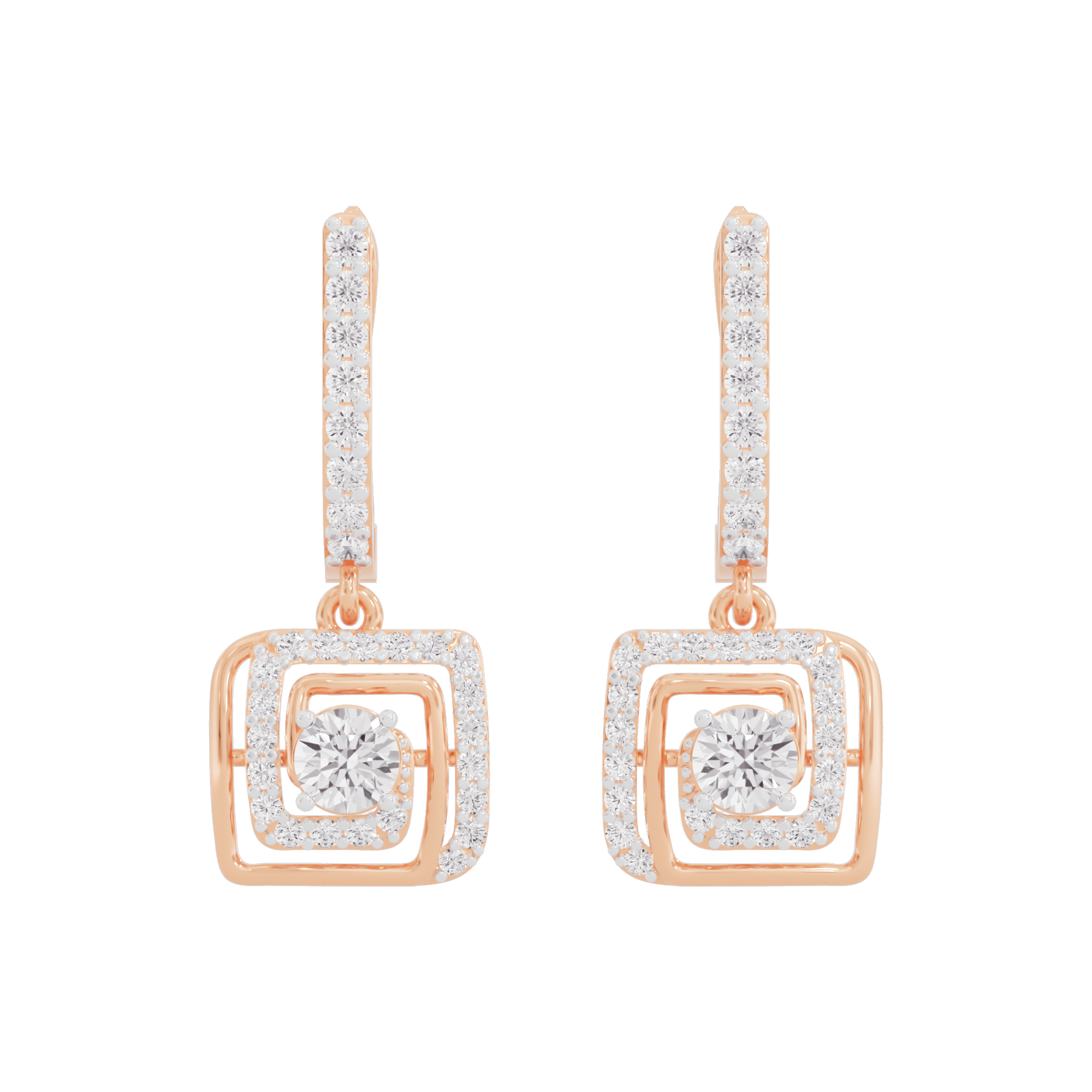Opulent Dazzle Diamond Earrings