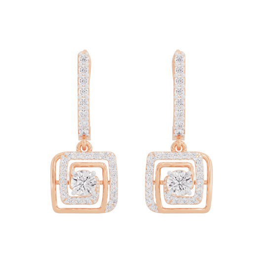 Opulent Dazzle Diamond Earrings