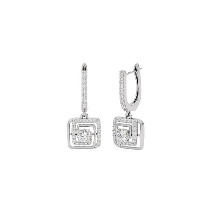 Opulent Dazzle Diamond Earrings 18 KT / White Gold