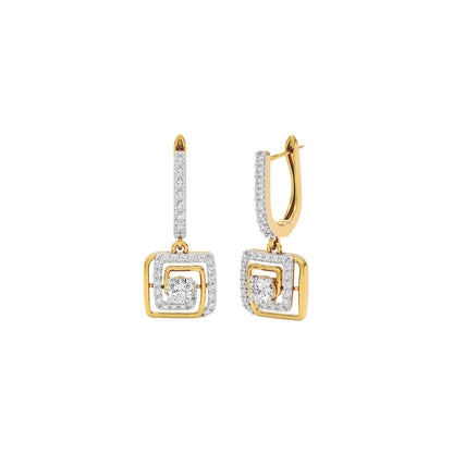 Opulent Dazzle Diamond Earrings 18 KT / Yellow Gold
