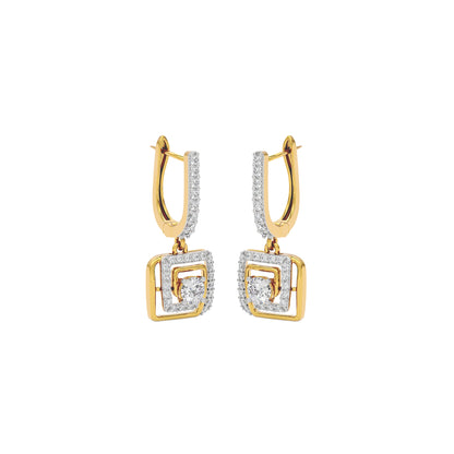 Opulent Dazzle Diamond Earrings 18 KT / Yellow Gold
