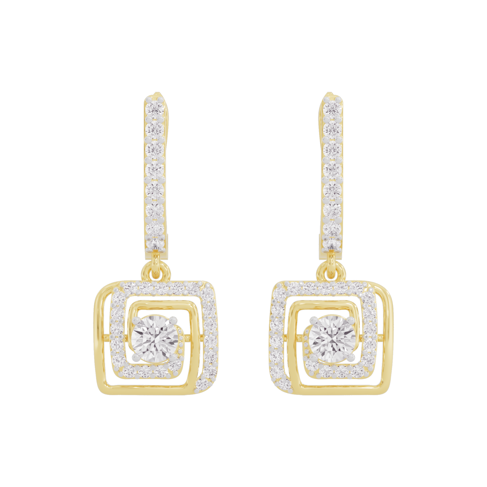 Opulent Dazzle Diamond Earrings