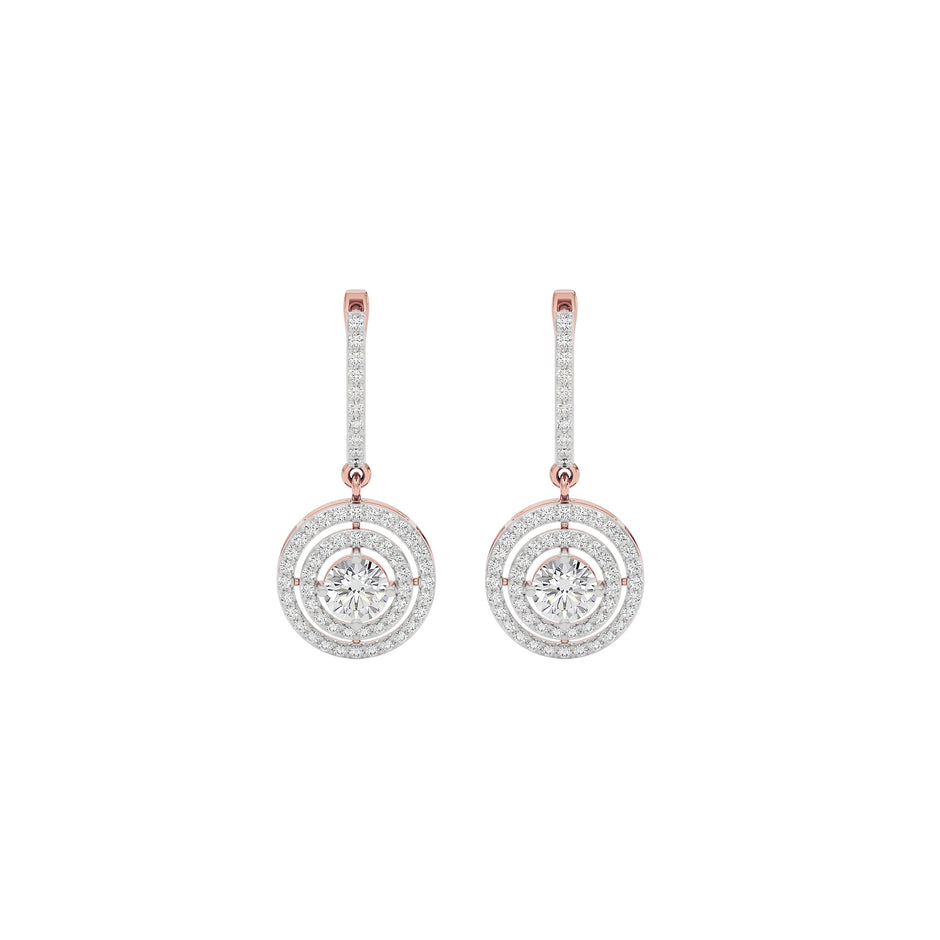 Lustrous Liaison Elegance Earrings 18 KT / Rose Gold