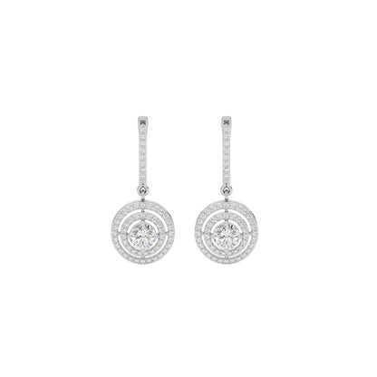 Lustrous Liaison Elegance Earrings 18 KT / White Gold