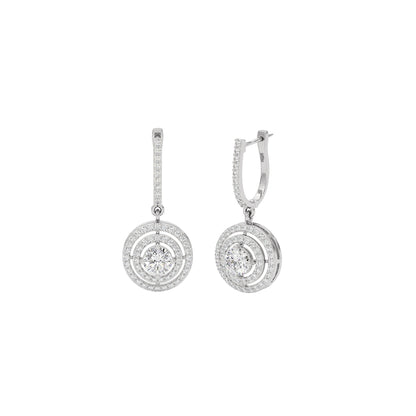 Lustrous Liaison Elegance Earrings 18 KT / White Gold