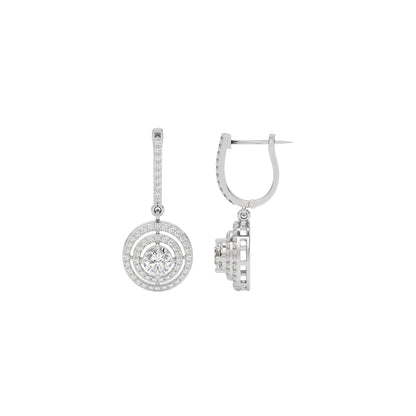 Lustrous Liaison Elegance Earrings 18 KT / White Gold