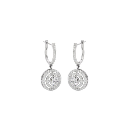 Lustrous Liaison Elegance Earrings 18 KT / White Gold