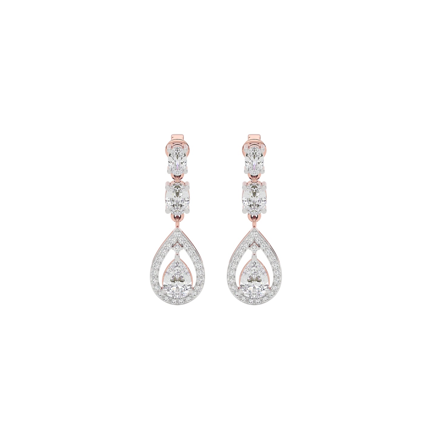Divine Harmony Diamond Drops 18 KT / Rose Gold