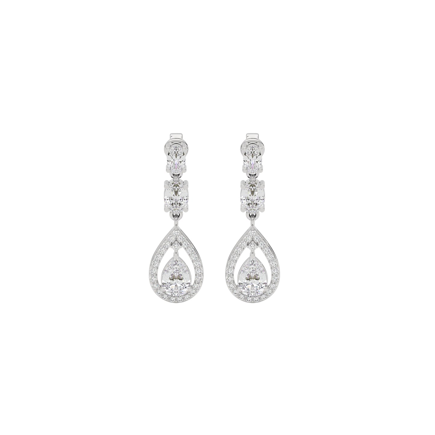 Divine Harmony Diamond Drops 18 KT / White Gold